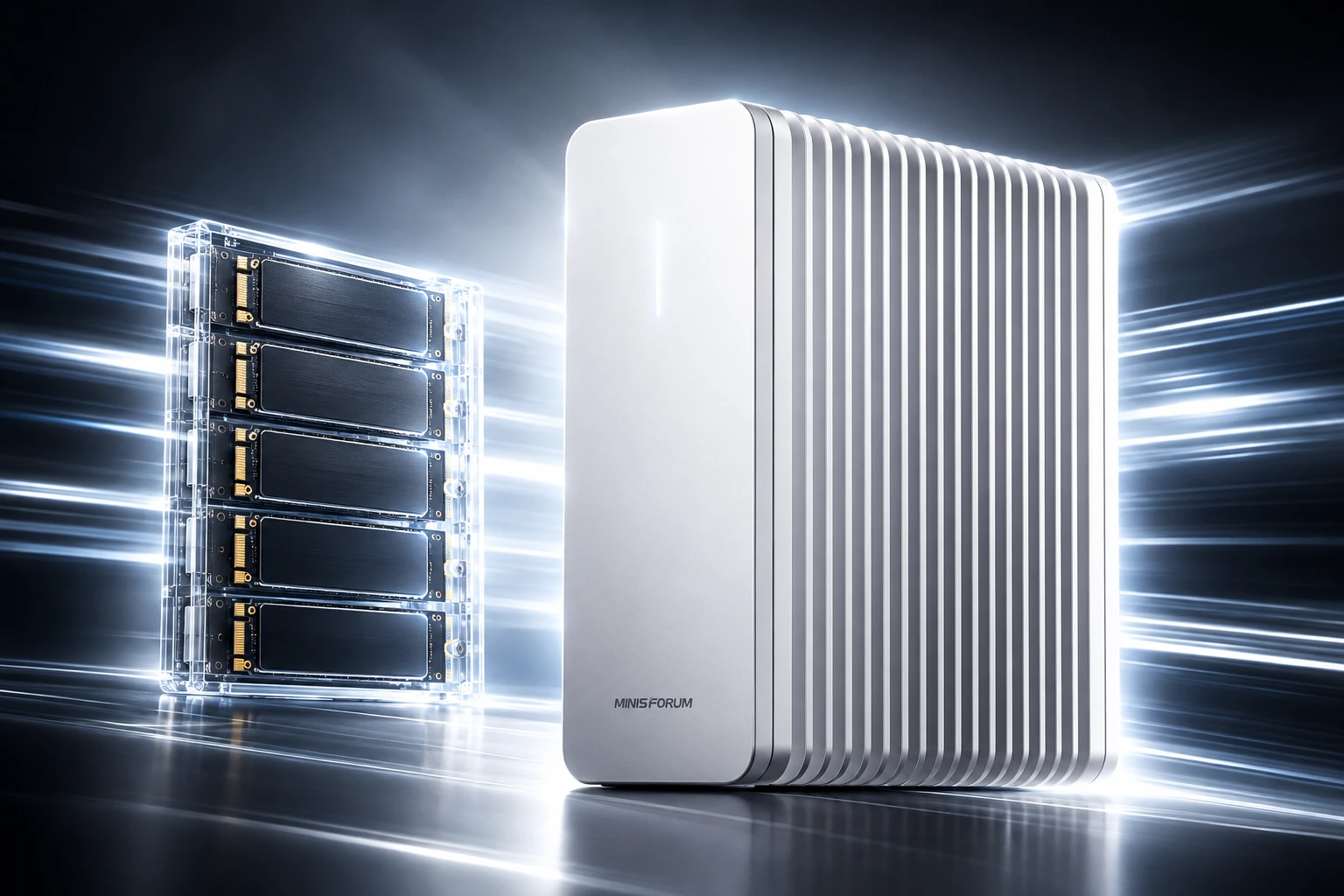 Minisforum S5 fanless all-flash NAS empty price