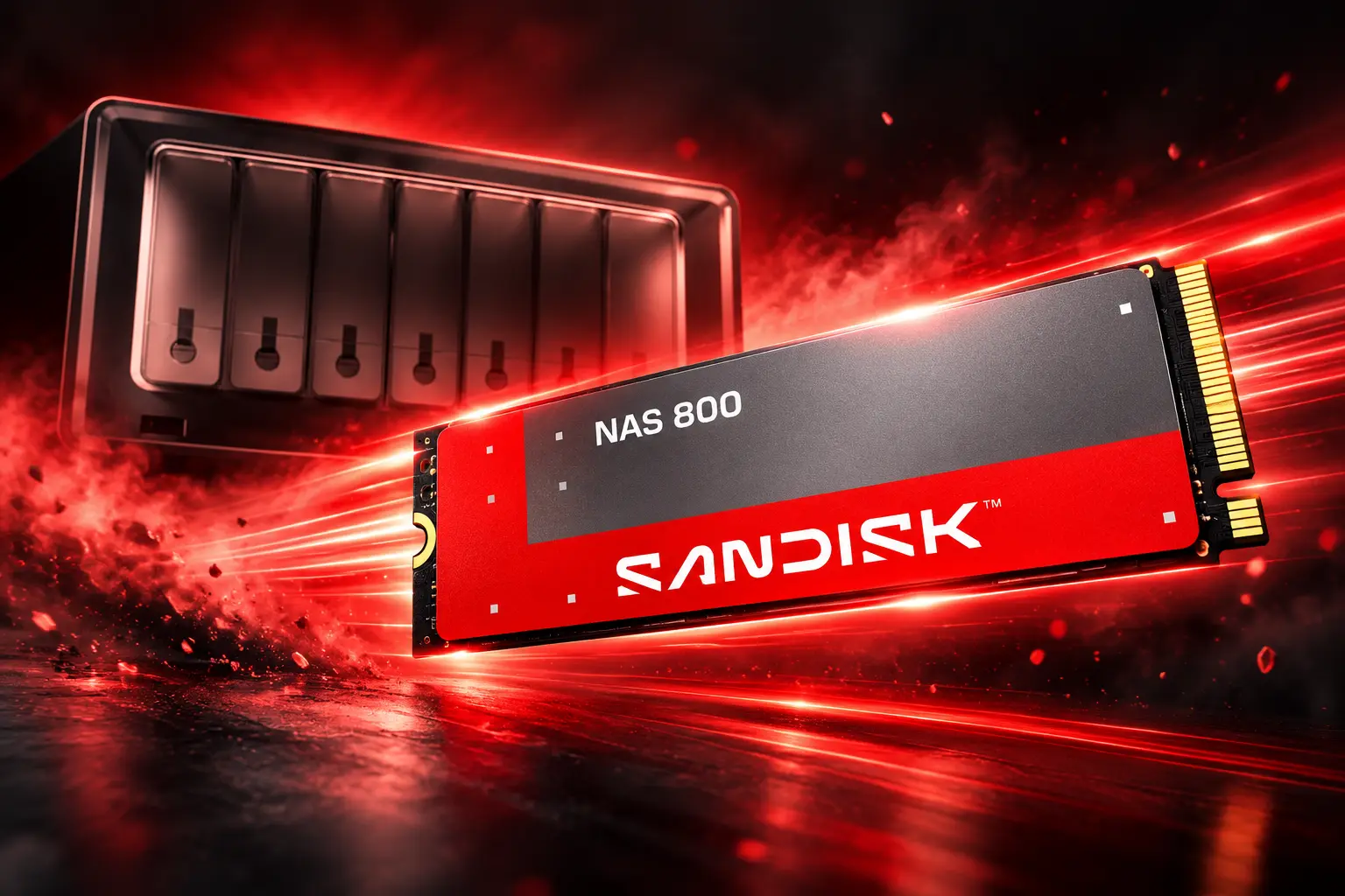 Sandisk NAS 800 7.68TB 14 PBW NVMe SSD